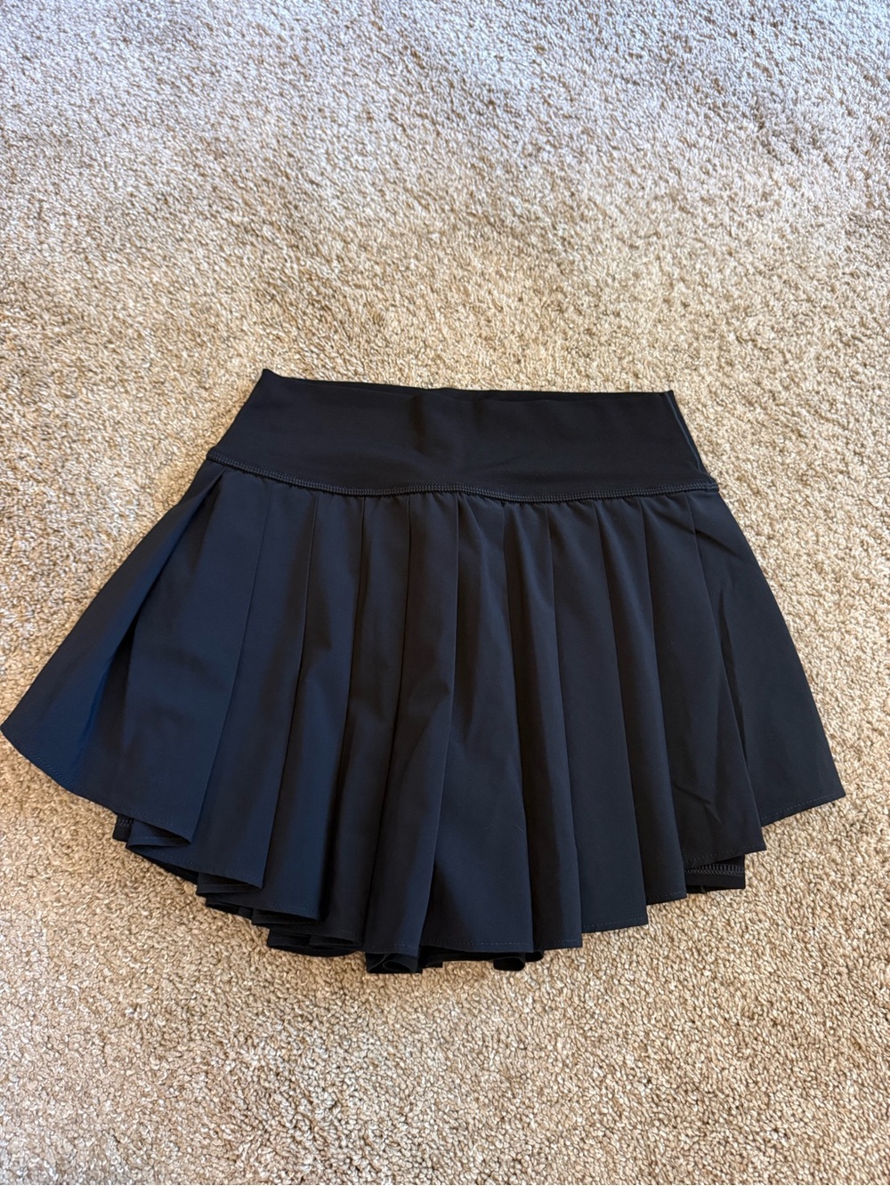 aerie Black Pleated Tennis Skirt